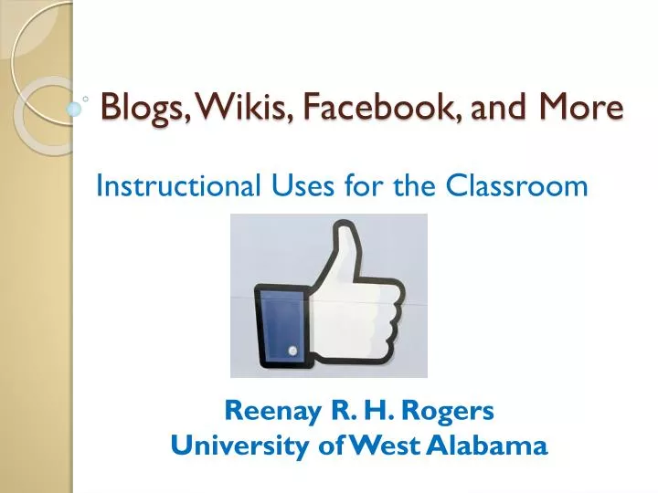 blogs wikis facebook and more