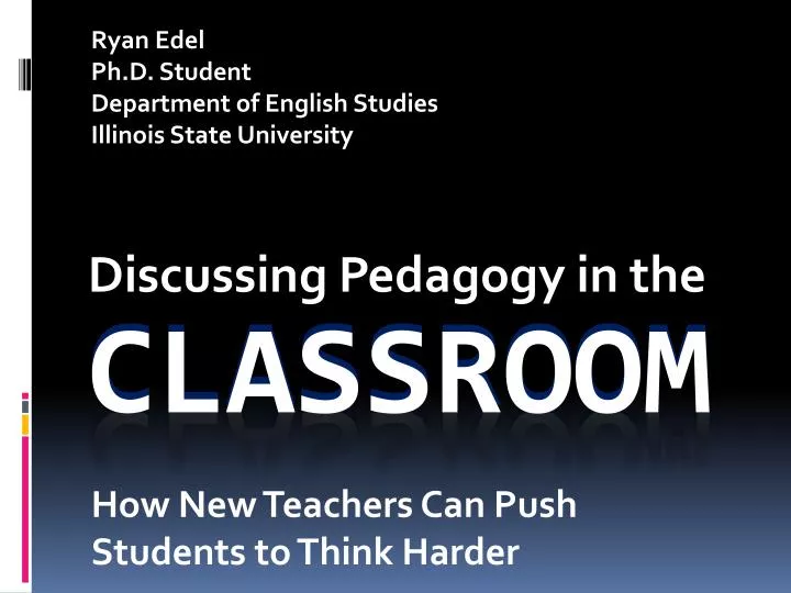 discussing pedagogy in the