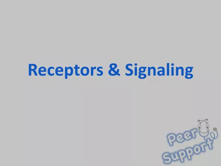 receptors signaling
