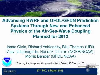 Interdepartmental Hurricane Conference, March 2012