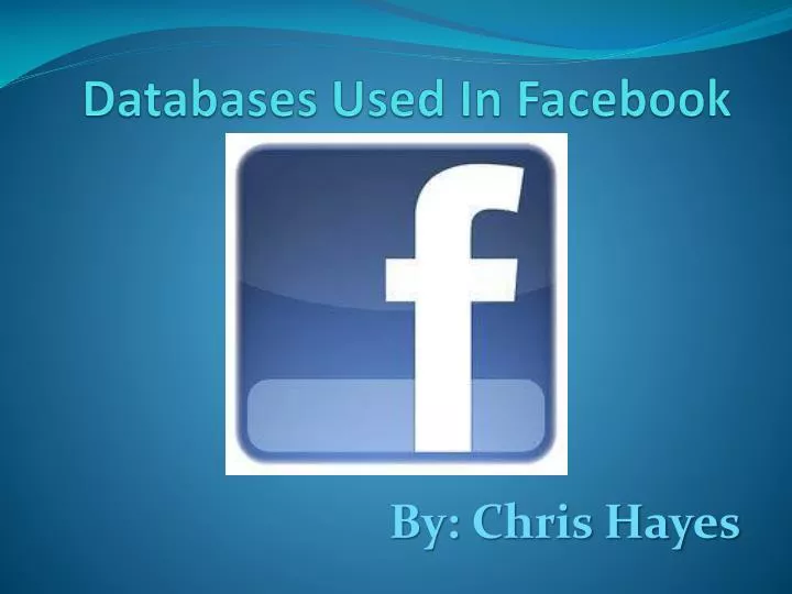 databases used in facebook