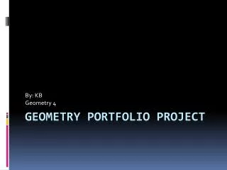 Geometry Portfolio Project