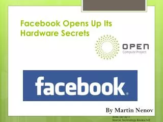 Facebook Opens Up Its Hardware Secrets