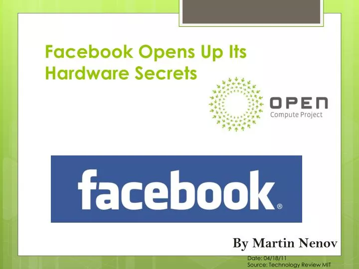 facebook opens up its hardware secrets