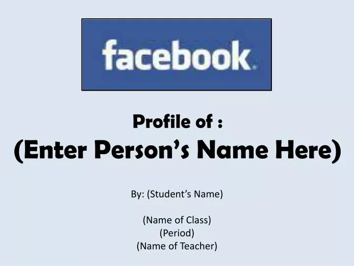 profile of enter person s name here