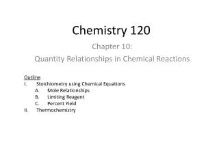 Chemistry 120