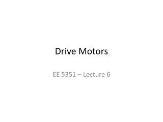 drive motors