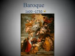 baroque 1600 1750