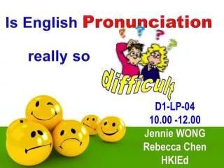 Is English Pronunciation really so