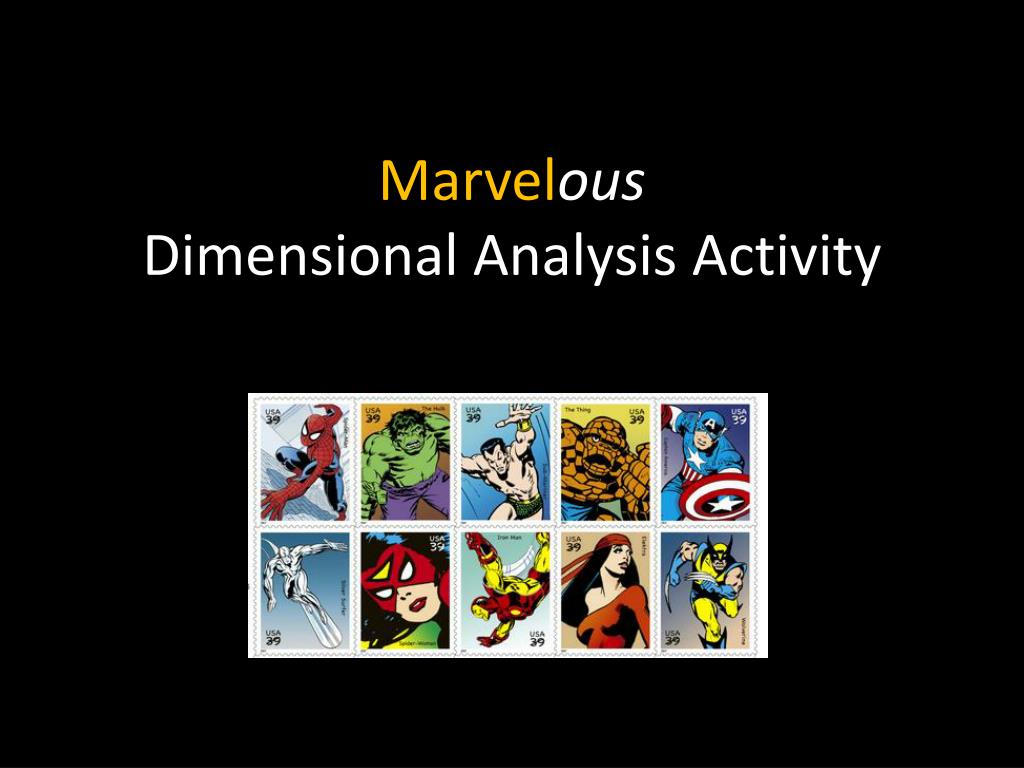 Marvel Analysis PPT - Marvel ous Dimensional Analysis Activity PowerPoint Presentation ...