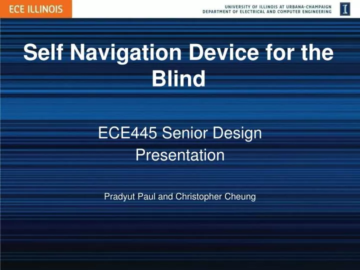 self navigation device for the blind