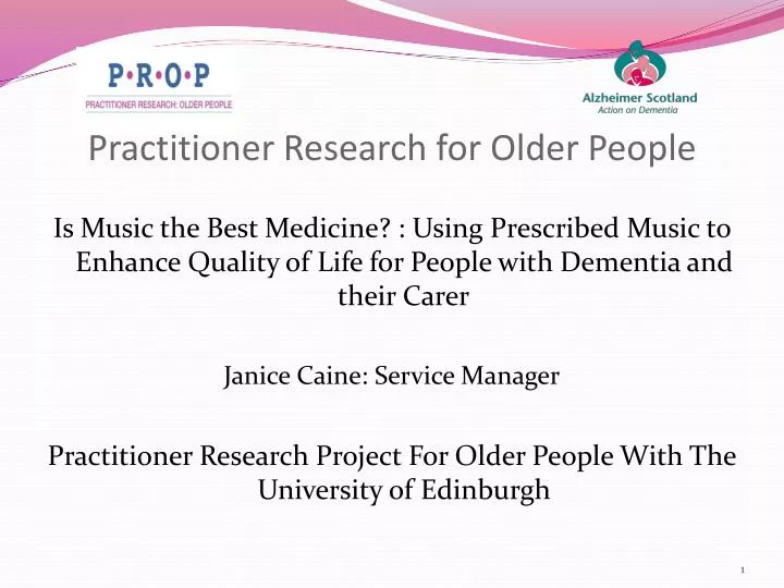 practitioner research for older people