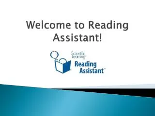 Welcome to Reading Assistant!