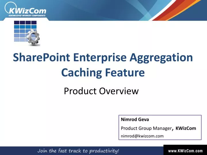 sharepoint enterprise aggregation caching feature
