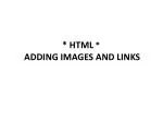 PPT - Introduction to HTML Lists, Images, and Links PowerPoint ...