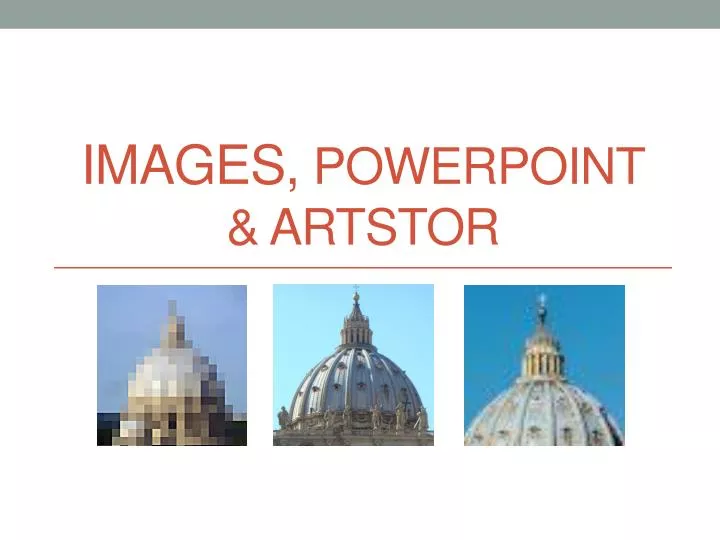 images powerpoint artstor
