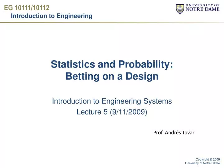 statistics and probability betting on a design