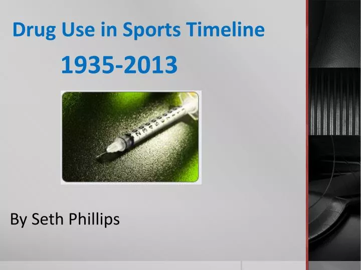 drug use in sports timeline