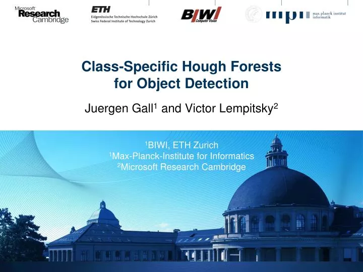 class specific hough forests for object detection
