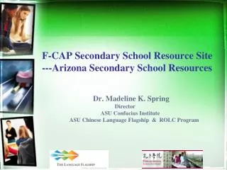 F-CAP Secondary School Resource Site ---Arizona Secondary School Resources