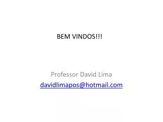 bem vindos