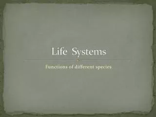 Life Systems