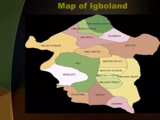 Map of Igboland