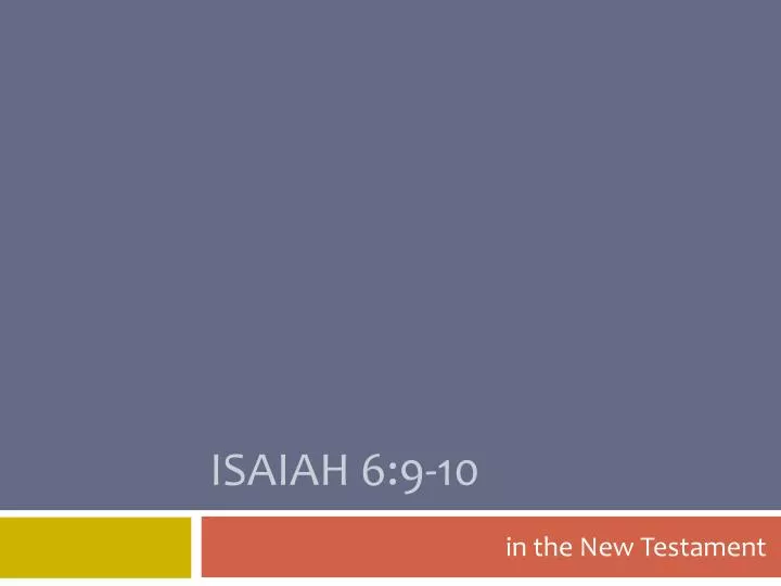isaiah 6 9 10