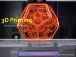 3D Printing - slide 1