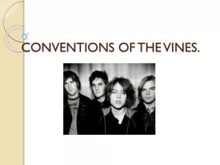 CONVENTIONS OF THE VINES.