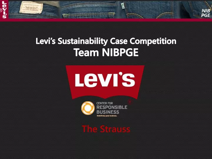 levi s sustainability case competition team nibpge