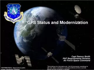 GPS Status and Modernization