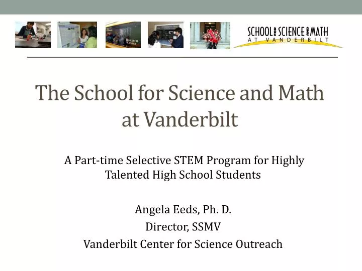 the school for science and math at vanderbilt