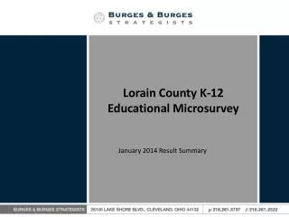 Lorain County K-12 Educational Microsurvey