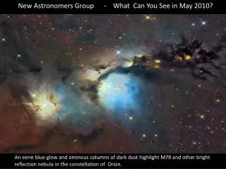 New Astronomers Group - What Can You See in May 2010?