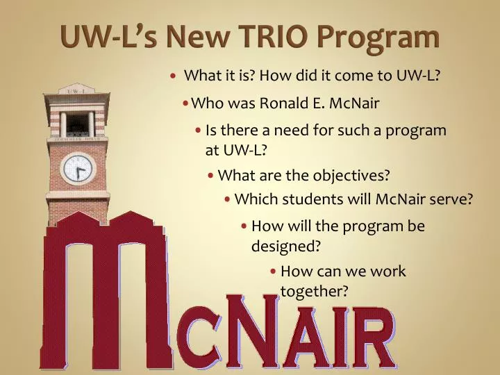 uw l s new trio program