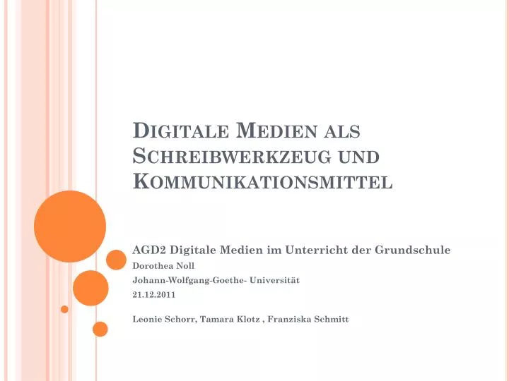 digitale medien als schreibwerkzeug und kommunikationsmittel