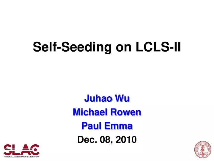 self seeding on lcls ii