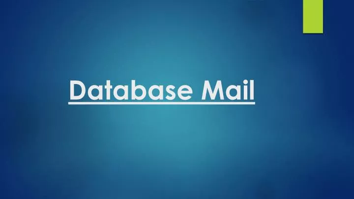 database mail