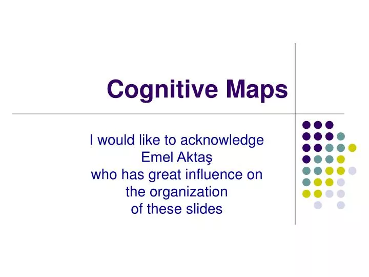 c ognitive maps