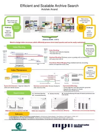 Efficient and Scalable Archive Search Avishek Anand