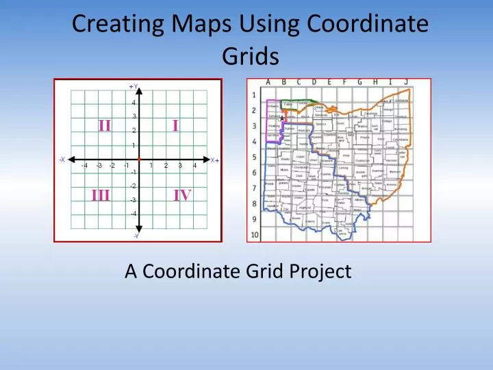 creating maps using coordinate grids