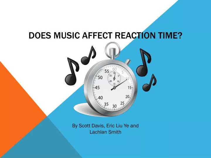 does music affect reaction time