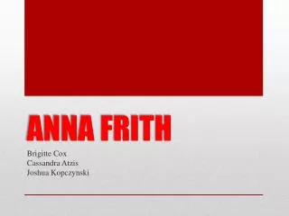 ANNA FRITH
