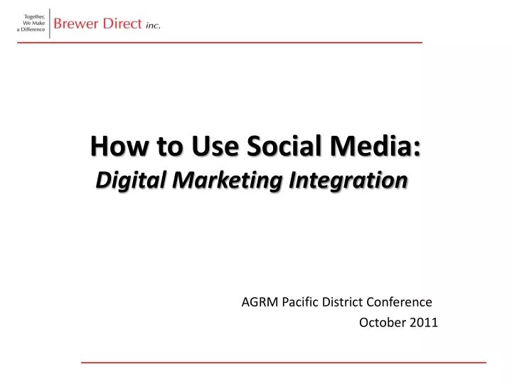 how to use social media digital marketing integration
