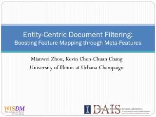 Entity-Centric Document Filtering: Boosting Feature Mapping through Meta-Features