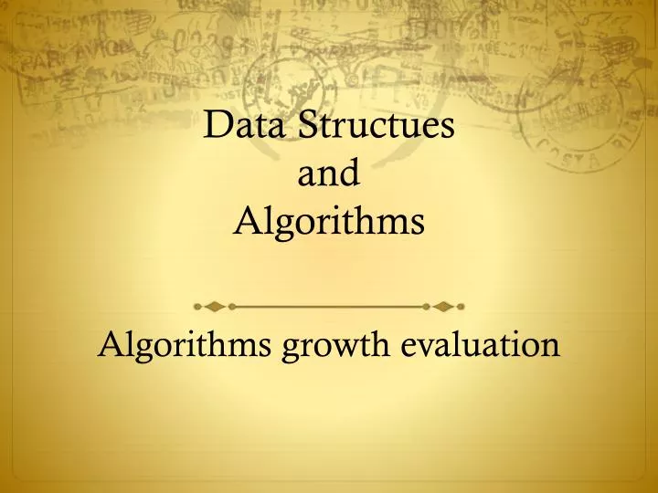 data structues and algorithms