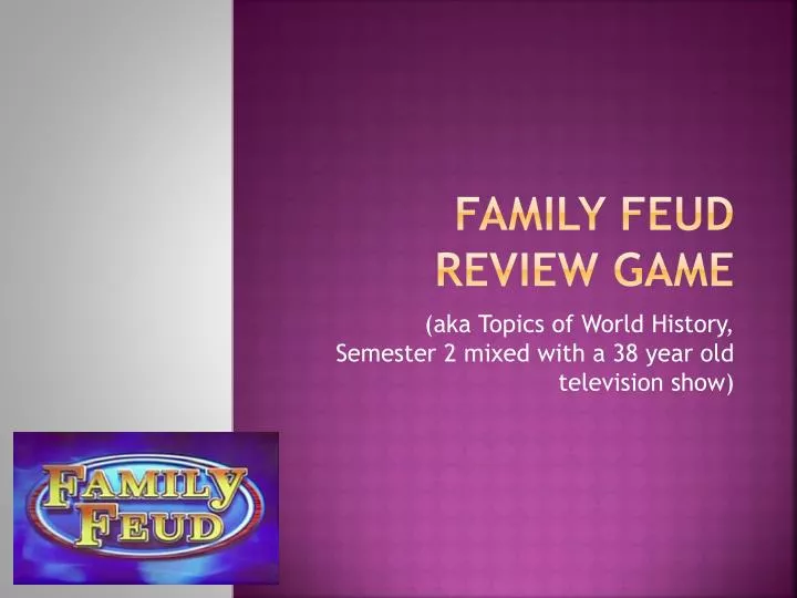family feud review game