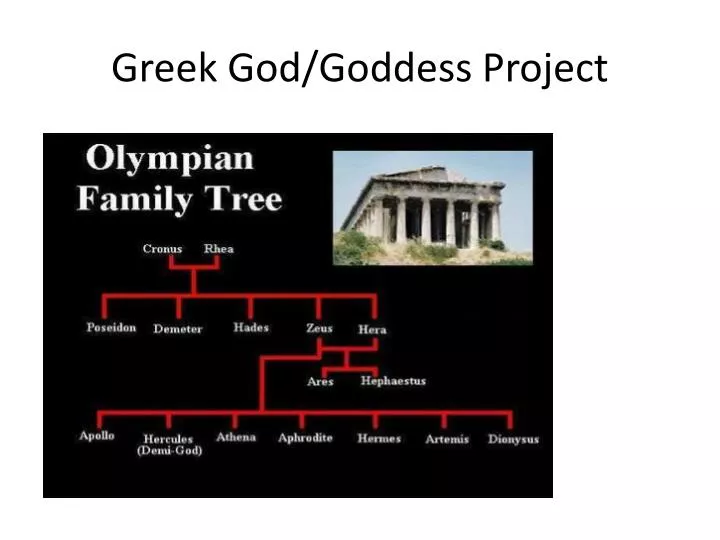 greek god goddess project