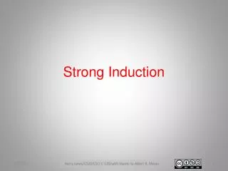 Strong Induction